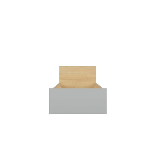 Κρεβάτι Nandu light grey/polish oak Μ95/90 X Π204/200 X Y42,5/80,5
