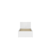 Κρεβάτι Tetrix white gloss Μ99 (sleeping surface width: 90) X Π204,5 (sleeping surface lenght: 200) X Y95/40,5
