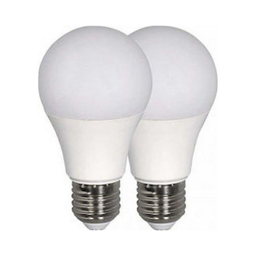 LED Λάμπα 9W Value A60 E27 SMD 2τμχ - Θερμό Λευκό (2700Κ)