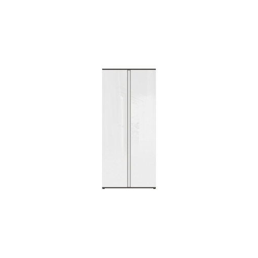 Graphic Ντουλάπα grey wolfram  white gloss (laminate) x58,5x Y 191,5
