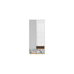 Nandu Ντουλάπα light grey polish oak white gloss sticker 55x55x Y 200,5
