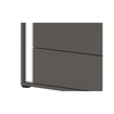 Graphic Κομοδίνο grey wolfram grey wolfram 52x38,5x Y 39,5
