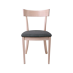 ALLEN Καρέκλα White Wash / Ύφασμα Γκρι