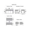 (P) CALIFORNIA Σαλόνι - Τραπεζαρία Τραπέζι+3Θέσιος+2 Πολυθρόνες+ 2 Σκαμπό Μέταλλο-Wicker Φυσικό Table:120x70x70cm Set 7 Seats