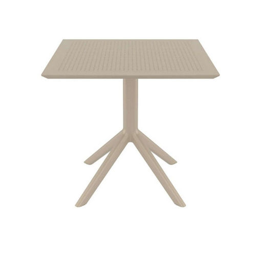 SKY ΤΡΑΠΕΖΙ 80X80X74εκ. DOVE GREY ΠΟΛ/ΝΙΟΥ
