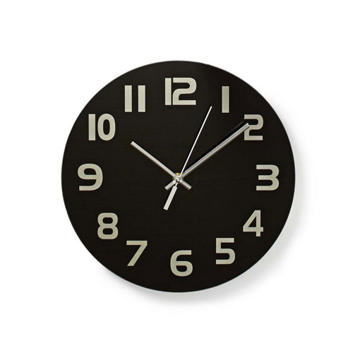 Ρολόι τοίχου από γυαλί NEDIS CLWA006GL30BK