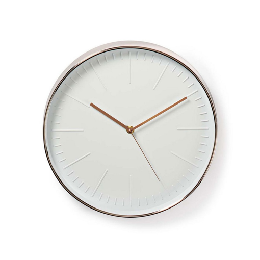 Ρολόι τοίχου με λευκό καντράν  NEDIS CLWA013PC30RE