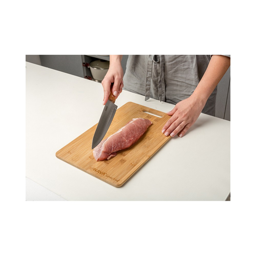 Aνοξείδωτο ατσάλινο μαχαίρι του Chef Terrestrial με ξύλινη λαβή 20cm