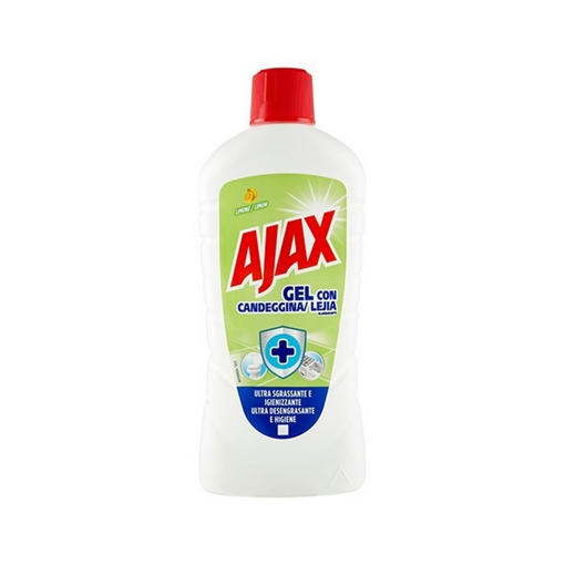 Ajax Καθαριστικό Πατώματος Απολυμαντικό Παχύρρευστο Υγρό Λεμόνι 1lt
