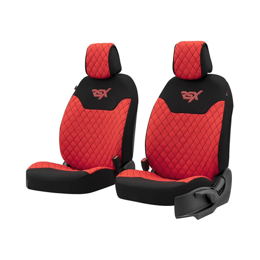 Ημικαλύμματα Μπροστινών Καθισμάτων Otom RSX Sport Ύφασμα Κεντητό Καπιτονέ Κόκκινο / Μαύρο RSXL-104 2 Τεμάχια
