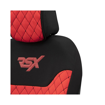 Ημικαλύμματα Μπροστινών Καθισμάτων Otom RSX Sport Ύφασμα Κεντητό Καπιτονέ Κόκκινο / Μαύρο RSXL-104 2 Τεμάχια