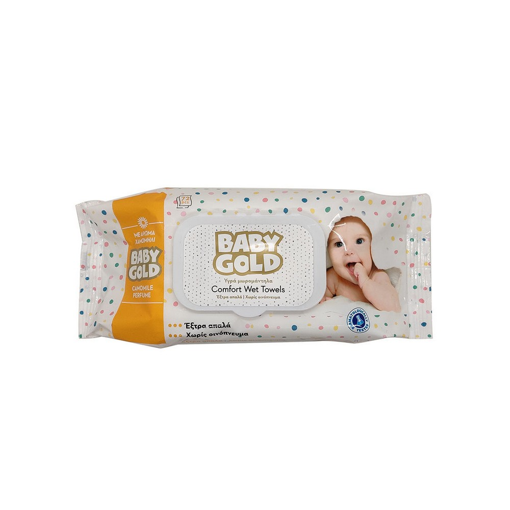 BABY GOLD WET TOWELS 72s CHAMOMILE FLIP UP