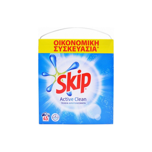 Skip Active Clean Σκόνη Πλυντηρίου 45 Μεζούρες (2,925kg)