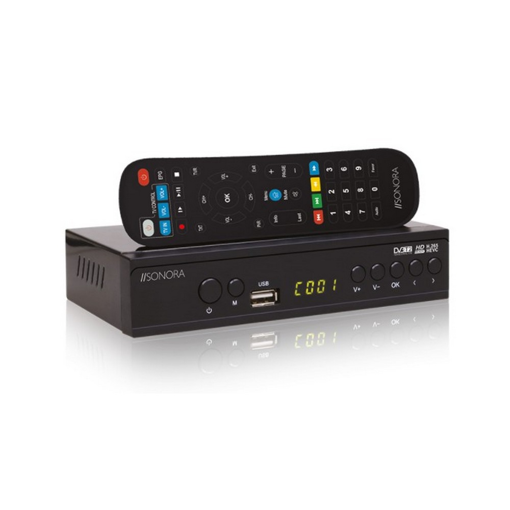 Επίγειος ψηφιακός δέκτης MPEG-4 / H.265 / FULL HD, με τηλεχειριστήριο 2 σε 1 για τηλεόραση και δέκτη.