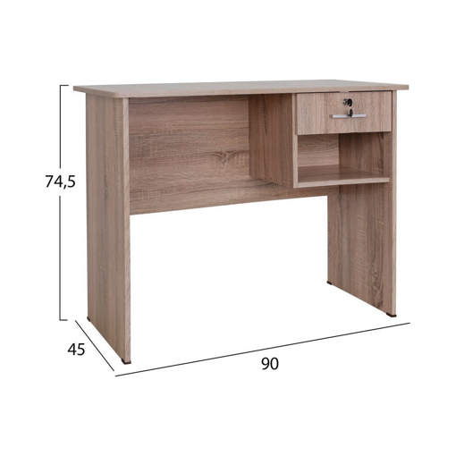ΓΡΑΦΕΙΟ ΜΕΛΑΜΙΝΗΣ ΜΕ ΣΥΡΤΑΡΙ HM2283.02  SONAMA 90X45X74,5Y