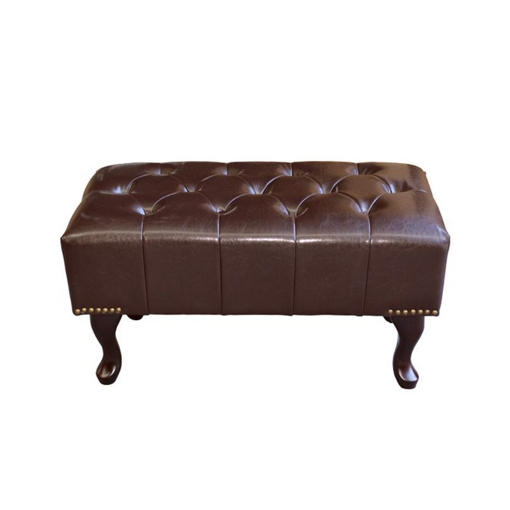 ΤΑΜΠΟΥΡΕ ΥΠΟΠΟΔΙΟ T.CHESTERFIELD EMMA HM226.01 PU 80x46x42Y εκ.ΣΚ.ΚΑΦΕ