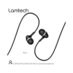 LAMTECH FASHIONABLE 3,5MM EARPHONES WITH MIC BLACK