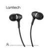 LAMTECH FASHIONABLE 3,5MM EARPHONES WITH MIC BLACK