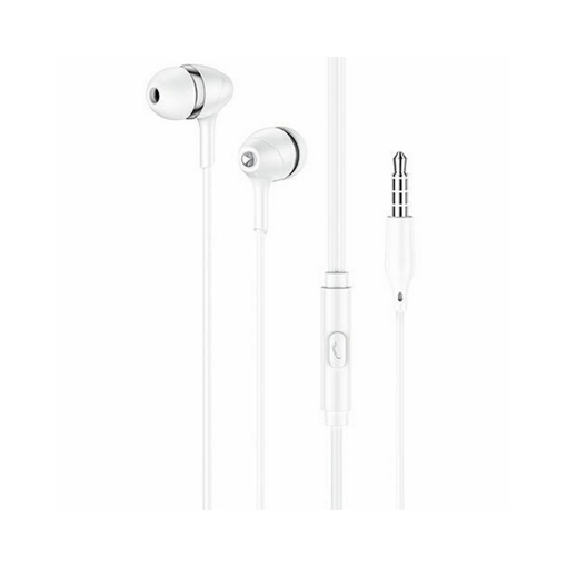 LAMTECH FASHIONABLE 3,5MM EARPHONES WITH MIC WHITE