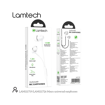 LAMTECH FASHIONABLE 3,5MM EARPHONES WITH MIC WHITE