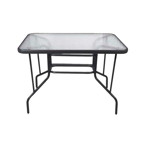 Τραπέζι Μεταλλικό Ορθόγώνιο Μαύρο (100χ65εκ.) EPAM SA (TAB-10065BL)
