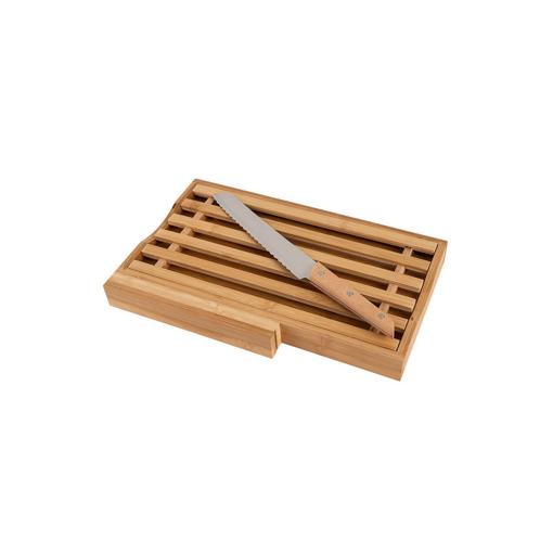 Επιφάνεια Κοπής Με Μαχαίρι Ψωμιού Bamboo Essentials 35,5x22x3,5cm