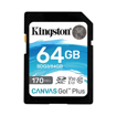 Κάρτα Μνήμης Kingston Canvas Go Plus 64GB micro SDXC Class 10 UHS-1 U3 + SD Adapter