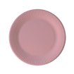 Party Πιάτα Μεσαία Decorata Solid Colour Ροζ 20εκ 8 τμχ
