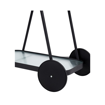 ENVY TROLLEY ΜΑΥΡΟ ΜΕΤΑΛΛΙΚΟ-ΓΥΑΛΙ ΜΑΥΡΟ 73X43X70ΕΚ.