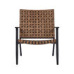 OUTFIT ΠΟΛΥΘΡΟΝΑ ΚΗΠΟΥ ΑΛΟΥΜΙΝΟ/RATTAN ΜΑΥΡΟ-ΚΑΦΕ 76X78X65EK.