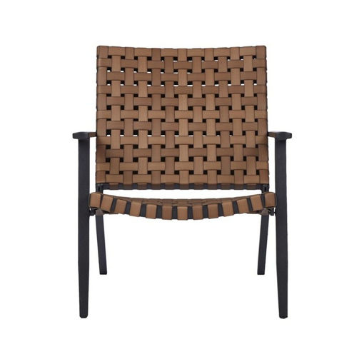 OUTFIT ΠΟΛΥΘΡΟΝΑ ΚΗΠΟΥ ΑΛΟΥΜΙΝΟ/RATTAN ΜΑΥΡΟ-ΚΑΦΕ 76X78X65EK.