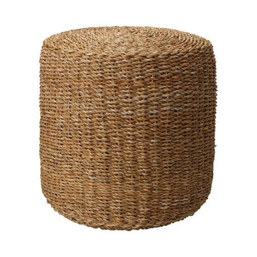 POUF ROUND NATURAL 40X40X38CM
