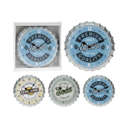 WALLCLOCK METAL WITH PRINT