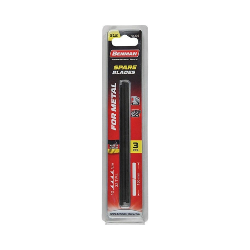 ΛΑΜΑ ΜΙΝΙ ΣΙΔΗΡΟΠΡΙΟΝΟΥ ΓΙΑ ΜΕΤΑΛΛΟ BENMAN, 150x6mm x 32TPI (3 τμχ)