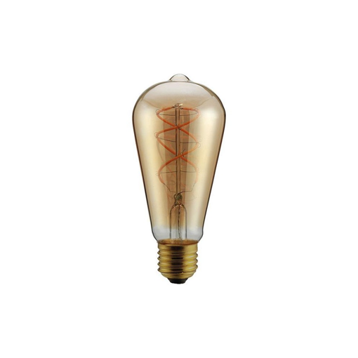 ΛΑΜΠΑ LED ST64 FILAMENT DECOR 5W E27 2000K 220-240V DIMMABLE G