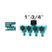 TOTAL ΔΙΑΝΟΜΕΑΣ ΠΟΛΛΩΝ ΕΞΟΔΩΝ 1"- 3/4" (THHC604101)