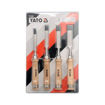 YT-6260 Σκαρπέλα 10-25mm με Ξύλινη Λαβή Σετ 4τμχ