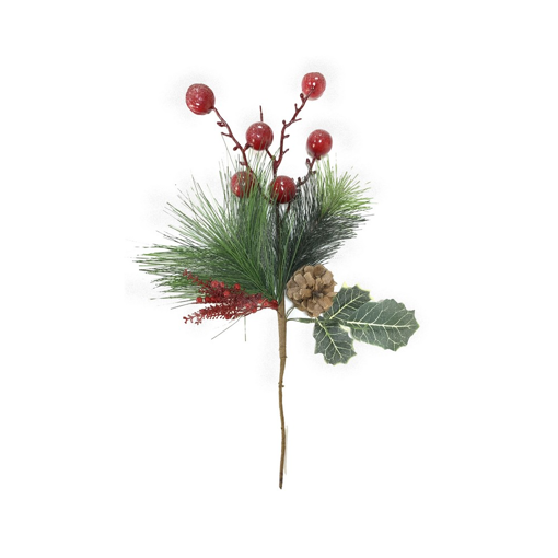 ( P ) ΚΛΑΔΑΚΙ ΠΕΥΚΟ BERRIES ΚΟΥΚΟΥΝΑΡΙ ΧΙΟΝΙΣΜΕΝΟ 40X16 EK
