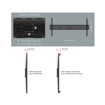 ΒΑΣΗ MELICONI FlatStyle ES 800 - Fixed wall mount for TV from 50 to 82