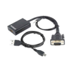 CABLEXPERT VGA TO HDMI ADAPTER CABLE 0,15M BLACK