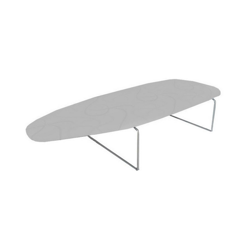Σιδερώστρα για Σίδερο Ατμού Επιτραπέζια Silver 75x34x15cm