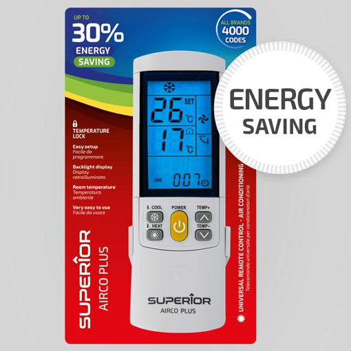 SUPERIOR AIR CONDITIONING REMOTE CONTROL AIRCO PLUS ENERGY SAVING