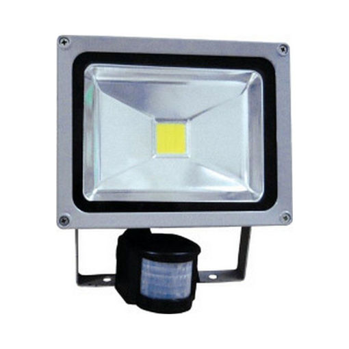 ΠΡΟΒΟΛΕΑΣ ΜΕ ΑΝΙΧΝΕΥΤΗ ΚΙΝΗΣΗΣ LED COB ΓΚΡΙ 20W 6500K ΓΚΡΙ