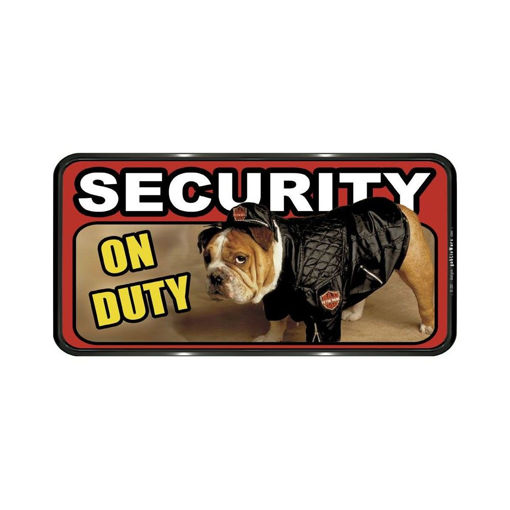 ΠΙΝΑΚΙΔΑ ΣΗΜΑΝΣΗΣ PVC SECURITY ΟΝ DUTY 150Χ310ΜΜ