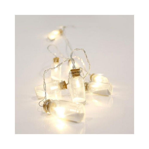 ΦΩΤ 10 LED ΘΕΡΜΑ ΛΕΥΚΑ ΜΕ ΜΠΟΥΚΑΛΑΚΙΑ
