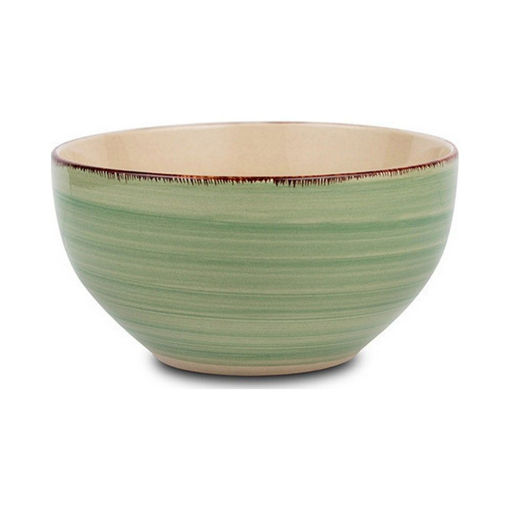 Μπωλ Δημητριακών Lines Oil Green Στρογγυλό 14cm