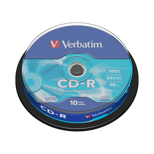 VERBATIM CD-R 10 TUB 52X80 MIN