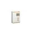 Βιτρίνα Alameda white gloss-westminster oak-white gloss Μ102 X Π41 X Y141