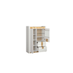 Βιτρίνα Alameda white gloss-westminster oak-white gloss Μ102 X Π41 X Y141