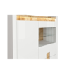 Βιτρίνα Alameda white gloss-westminster oak-white gloss Μ102 X Π41 X Y141